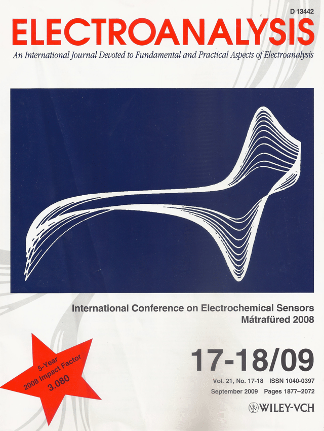 International Conference on Electrochemical Sensors, Mátrafüred 2008 Volume 21, Issue 17-18, pages 1879–1881, September 2009